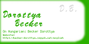 dorottya becker business card